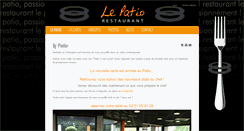 Desktop Screenshot of patio-restaurant.fr