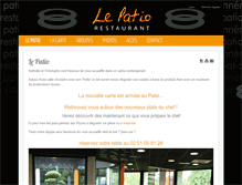 Tablet Screenshot of patio-restaurant.fr